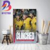 Vegas Golden Knights Clinched Stanley Cup Playoffs 2023 Decor Poster Canvas