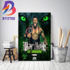 Wardlow And New TNT Champion All Elite Wrestling Dynamite Decor Poster Canvas