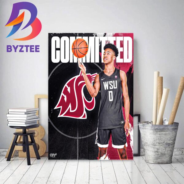 Washington State Committed Jaylen Wells Decor Poster Canvas