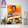 Wardlow And New TNT Champion All Elite Wrestling Dynamite Decor Poster Canvas
