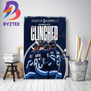 Winnipeg Jets Clinched 2023 Stanley Cup Playoffs Decor Poster Canvas