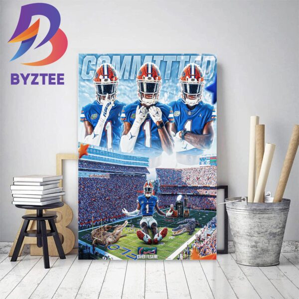 Xavier Filsaime Committed Florida Gators Decor Poster Canvas