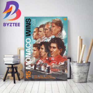 15 Monaco GP Wins For McLaren F1 Team Home Decor Poster Canvas