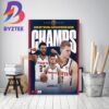2022-23 Western Conference Champions Are Denver Nuggets And Advance To The NBA Finals Home Decor Poster Canvas