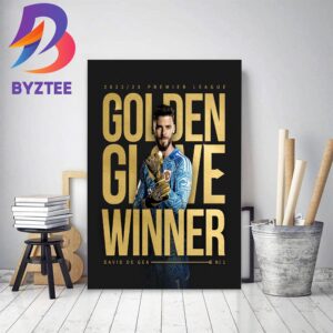 2022-2023 Premier League Golden Glove Winner Is David de Gea Of Manchester United Home Decor Poster Canvas