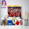 2023 IIHF Gold Medal Worlds Champions Are Team Hockey Canada Home Decor Poster Canvas