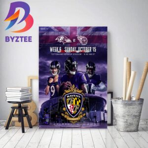 2023 NFL LDN Games Baltimore Ravens Vs Tennessee Titans At Tottenham Hotspur Stadium Home Decor Poster Canvas