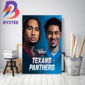 2023 NFL Schedule Release Houston Texans Vs Carolina Panthers Home Decor Poster Canvas