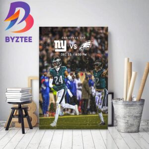 2023 NFL Schedule Release New York Giants Vs Philadelphia Eagles For Christmas Day Home Decor Poster Canvas