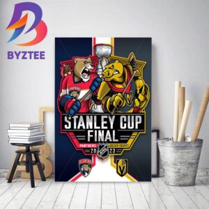 2023 Stanley Cup Final Florida Panthers Vs Vegas Golden Knights Decor Poster Canvas