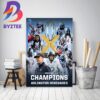 Arlington Renegades Are 2023 XFL Champions Home Decor Poster Canvas