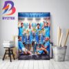 5x Premier League Champions For Pep Guardiola And Manchester City Home Decor Poster Canvas