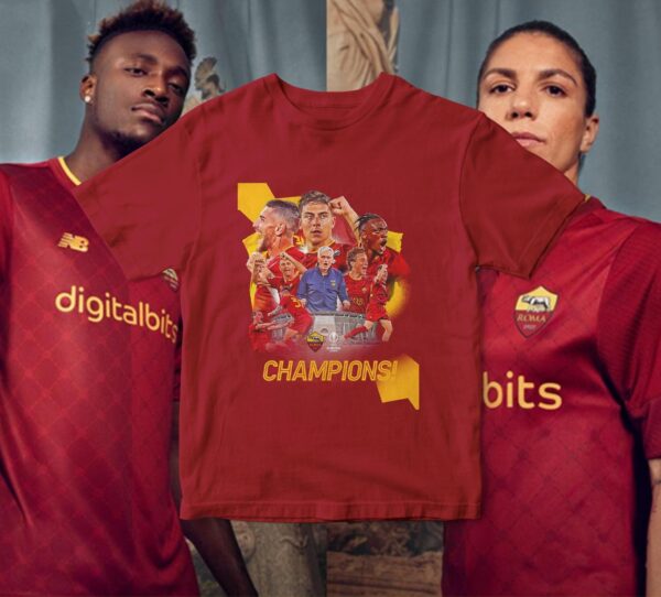 AS Roma Are Champions 2023 UEFA Europa League Unisex T-Shirt