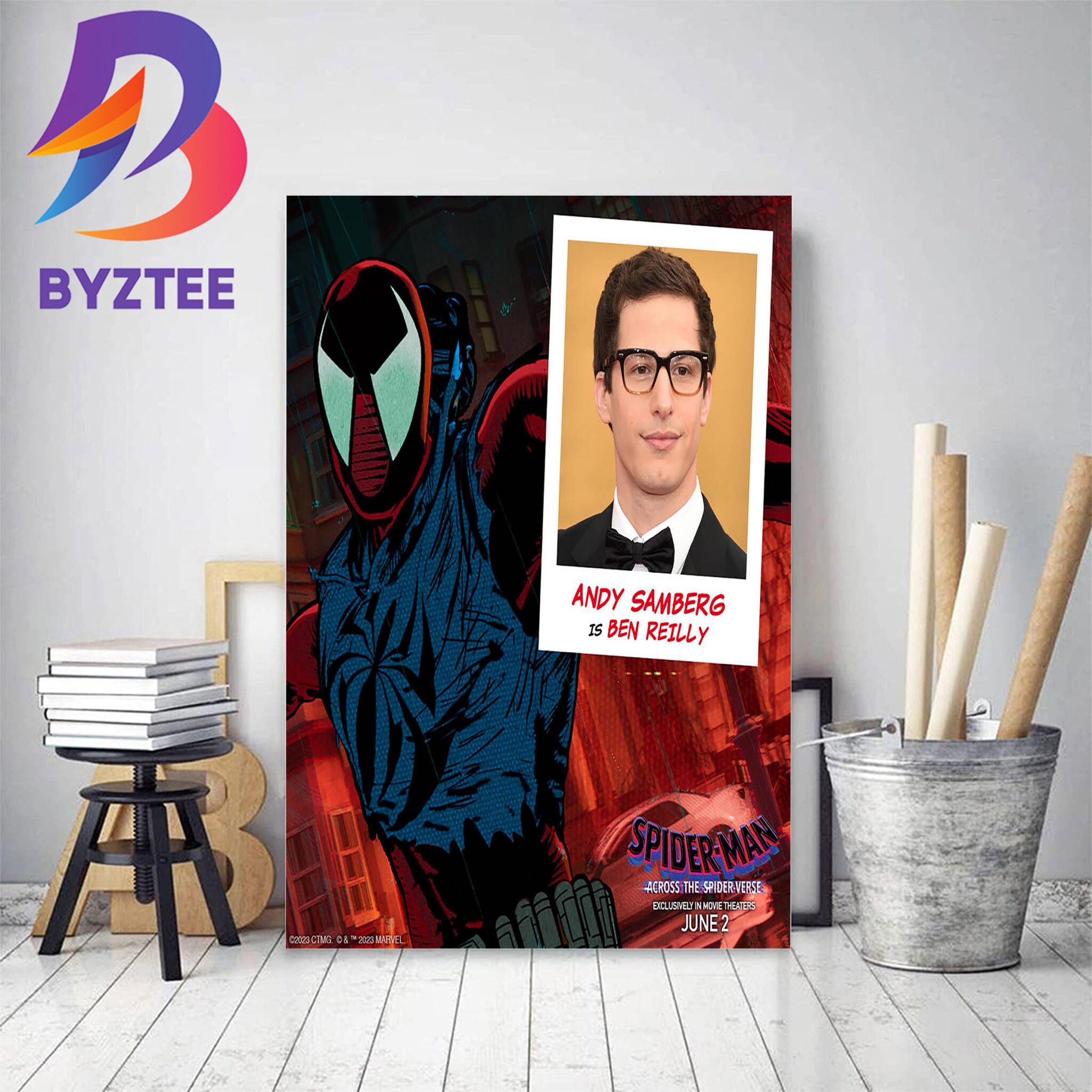 Andy Samberg Is Ben Reilly In Spider Man Across The Spider Verse Decor