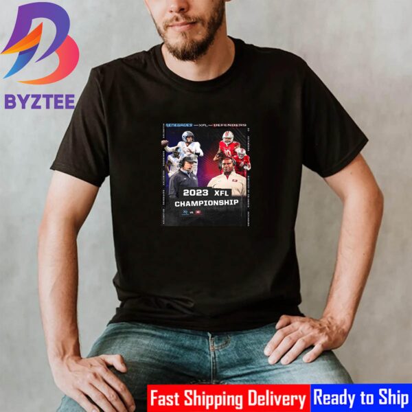 Arlington Renegades Vs D C Defenders For 2023 XFL Championship Shirt