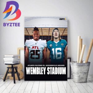 Atlanta Falcons Vs Jacksonville Jaguars At Wembley Stadium Home Decor Poster Canvas