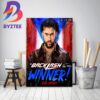 Austin Theory And Still US Champion At WWE Backlash Decor Poster Canvas