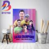 Barcelona Are 2022-23 La Liga Champions Home Decor Poster Canvas