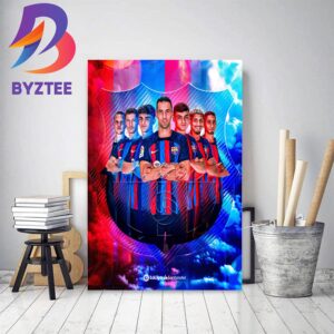 Barcelona Are 2022-23 La Liga Champions Home Decor Poster Canvas