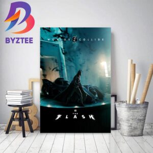 Batman In The Flash Worlds Collide New Poster Movie Home Decor Poster Canvas