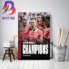 Bayern Munich Champions 2022-2023 Bundesliga For The 11th Time In A Row Home Decor Poster Canvas