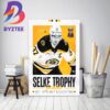 Boston Bruins Patrice Bergeron Wins 2023 King Clancy Memorial Trophy Nominee Home Decor Poster Canvas
