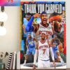 Carmelo Anthony Retirement From The NBA After 19 Seasons Home Decor Poster Canvas