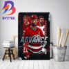 Carolina Hurricanes Advance To The Eastern Conference Finals Home Decor Poster Canvas