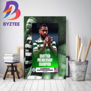 Celtic Football Club Back-to-back Champion of Scotland Decor Poster Canvas