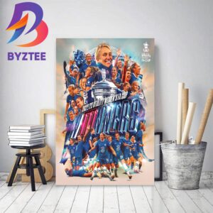 Chelsea FC Women Are 2022-23 Vitality Womens FA Cup Winners Home Decor Poster Canvas