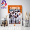 Congrats Hockey Canada Team Are 2023 IIHF Worlds Champions Home Decor Poster Canvas