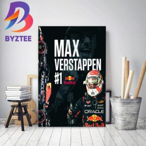 Congratulations Max Verstappen Is Winner At Monaco GP Home Decor Poster Canvas