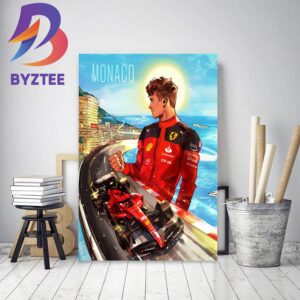 Daghe Charles At Monaco GP Home Decor Poster Canvas