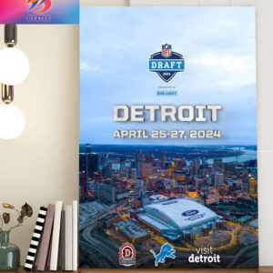 Detroit For The NFL Draft 2024 Home Decor Poster Canvas