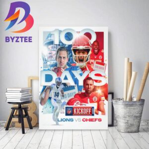 Detroit Lions Vs Kansas City Chiefs For NFL Kickoff 2023 Home Decor Poster Canvas