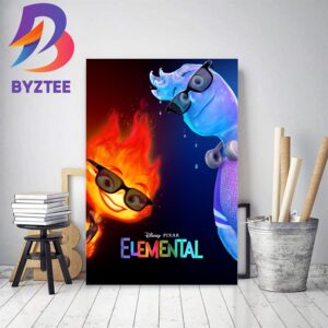 Disney Pixar Elemental RealD 3D Poster Home Decor Poster Canvas