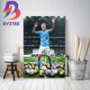 Erling Haaland And Manchester City With 9 Straight Wins In Premier League Home Decor Poster Canvas