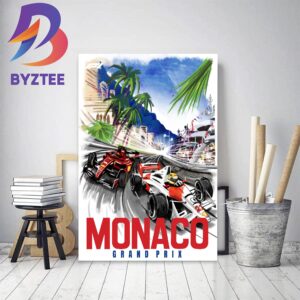 F1 Poster For Monte Carlo Of Monaco GP Home Decor Poster Canvas