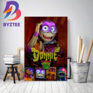 First Character Poster For Donnie In Teenage Mutant Ninja Turtles Mutant Mayhem Home Decor Poster Canvas