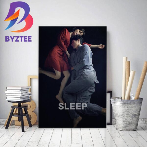 First Poster For Sleep With Starring Jung Yu-mi And Lee Sun-kyun Home Decor Poster Canvas