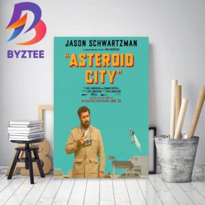 First Posters For Jason Schwartzman In Asteroid City Of Wes Anderson Home Decor Poster Canvas