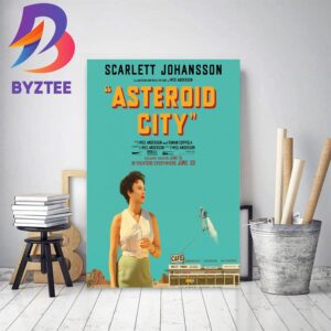 First Posters For Scarlett Johansson In Asteroid City Of Wes Anderson Home Decor Poster Canvas