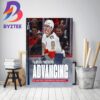 Florida Panthers Are Headed To The Second Round Stanley Cup Playoffs 2023 Home Decor Poster Canvas