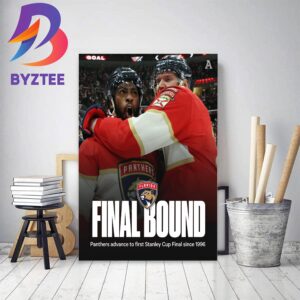Florida Panthers Are Going To The Stanley Cup Final For The First Time In 27 Years Home Decor Poster Canvas