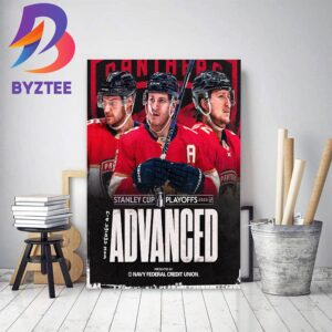 Florida Panthers Are Headed To The Second Round Stanley Cup Playoffs 2023 Home Decor Poster Canvas