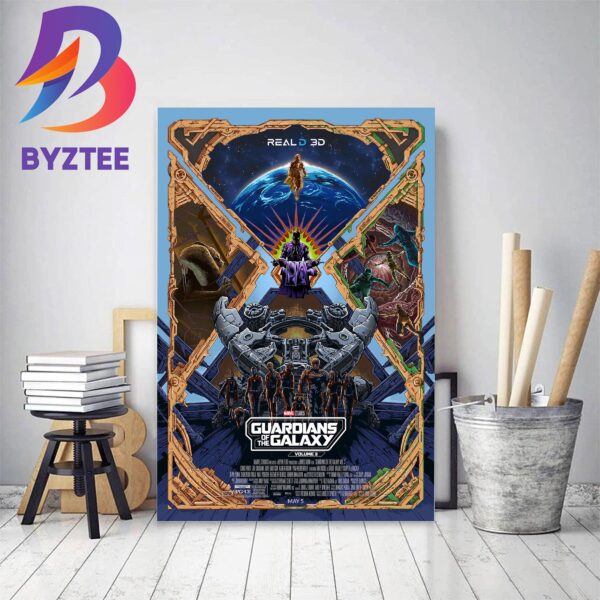 Guardians Of The Galaxy Vol 3 New Poster By RealD 3D Home Decor Poster Canvas