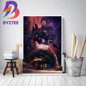 Guardians Of The Galaxy Vol 3 Poster Illustration By Fan Home Decor Poster Canvas