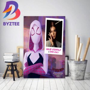 Hailee Steinfeld Is Gwen Stacy In Spider Man Across The Spider Verse Decor Poster Canvas