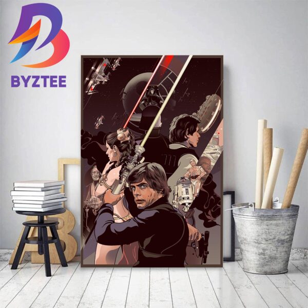 Happy 40th Anniversary To Star Wars Return Of The Jedi Home Decor Poster Canvas