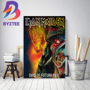 Iron Maiden Poster For Days Of Future Past In The Future Past Tour 2023 Home Decor Poster Canvas